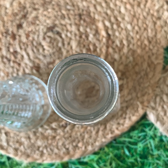 Vintage clear glass bud vase set, EUC - Picture 6 of 11